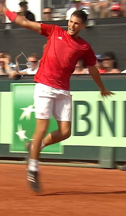 Dominic Thiem on clay is SCARY 😤 #shorts #dominicthiem #tennis