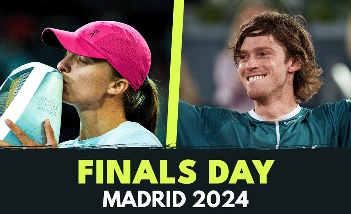 FINALS DAY: Behind The Scenes Of Swiatek & Rublev's Wins In Madrid!