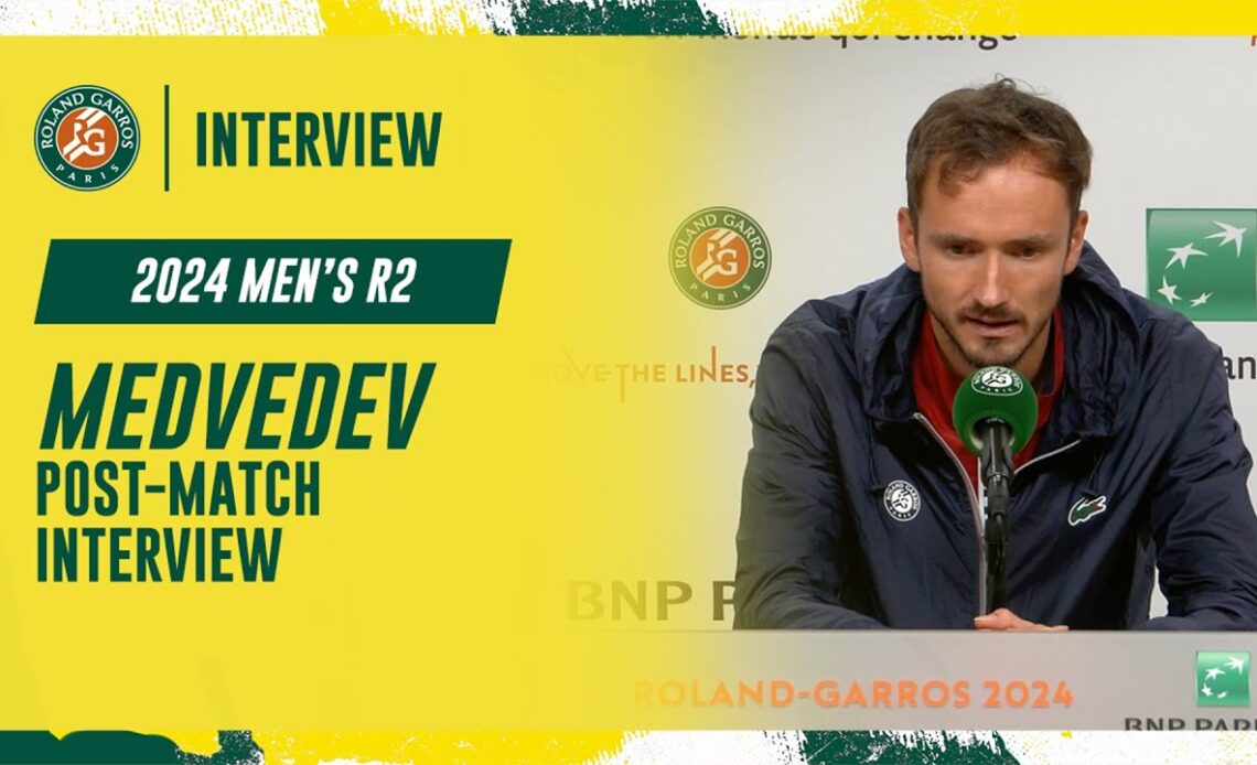 Medvedev Round 2 post-match interview | Roland-Garros 2024
