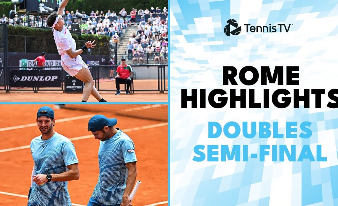 No.1s Granollers/Zeballos Take On Shelton/Bublik | Rome 2024 Doubles Semi-Final Highlights