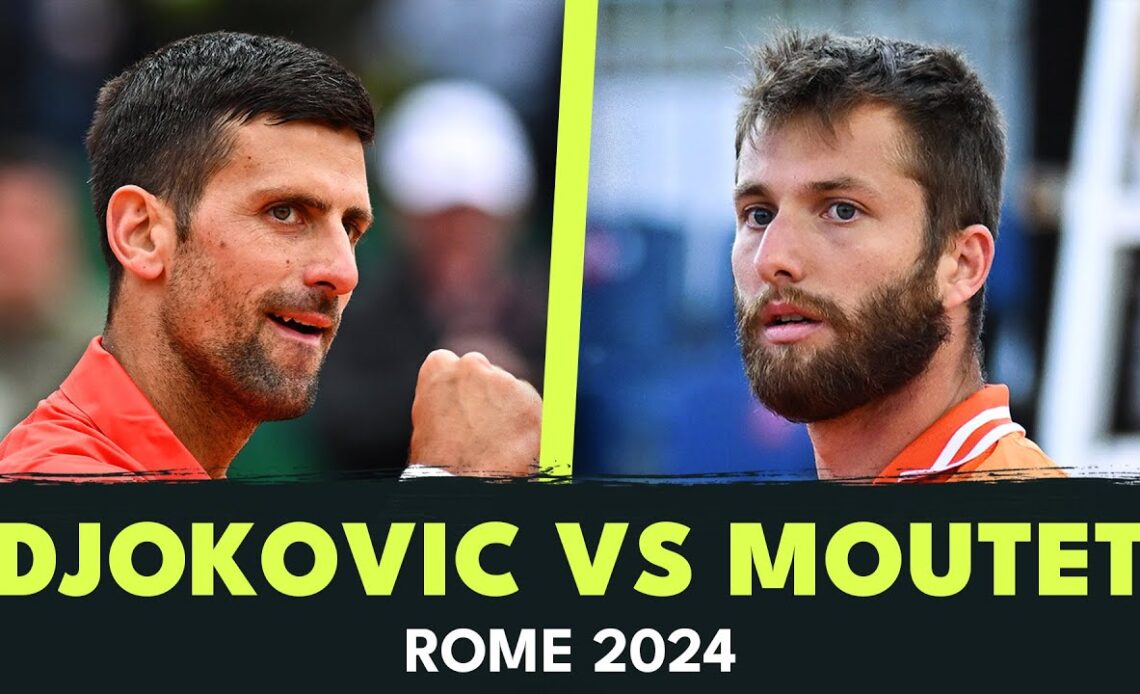 Novak Djokovic Begins Rome Campaign vs Moutet | Rome 2024 Highlights