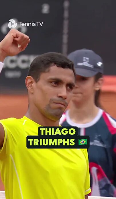 On fire 🔥 Thiago Monteiro continues his fine form in Rome