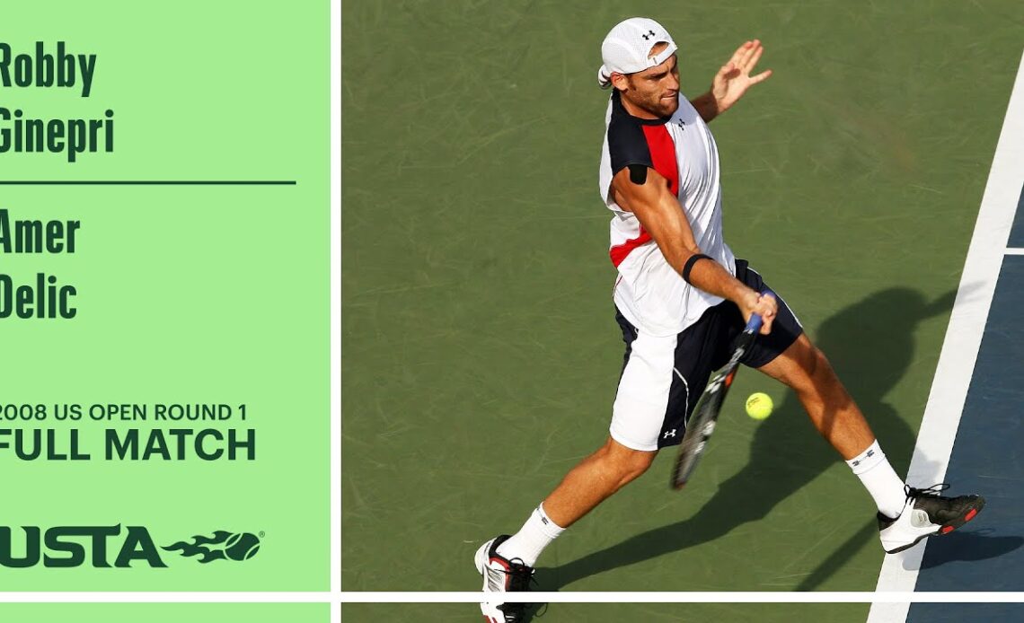 Robby Ginepri vs. Amer Delic Full Match | 2008 US Open Round 1