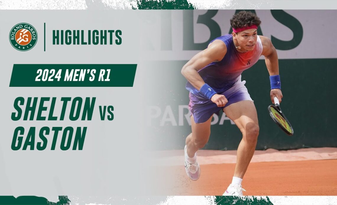 Shelton vs Gaston Round 1 Highlights | Roland-Garros 2024