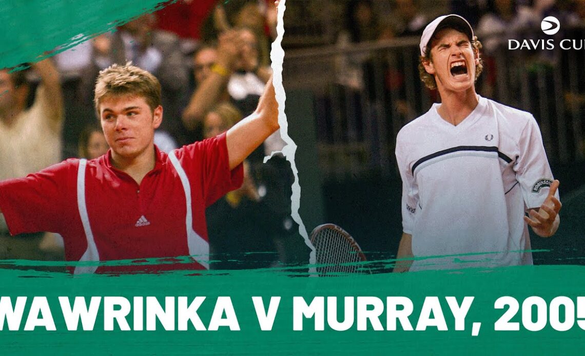 Stan Wawrinka v Andy Murray, 2005 Davis Cup | Heated Full Final Set! 🍿