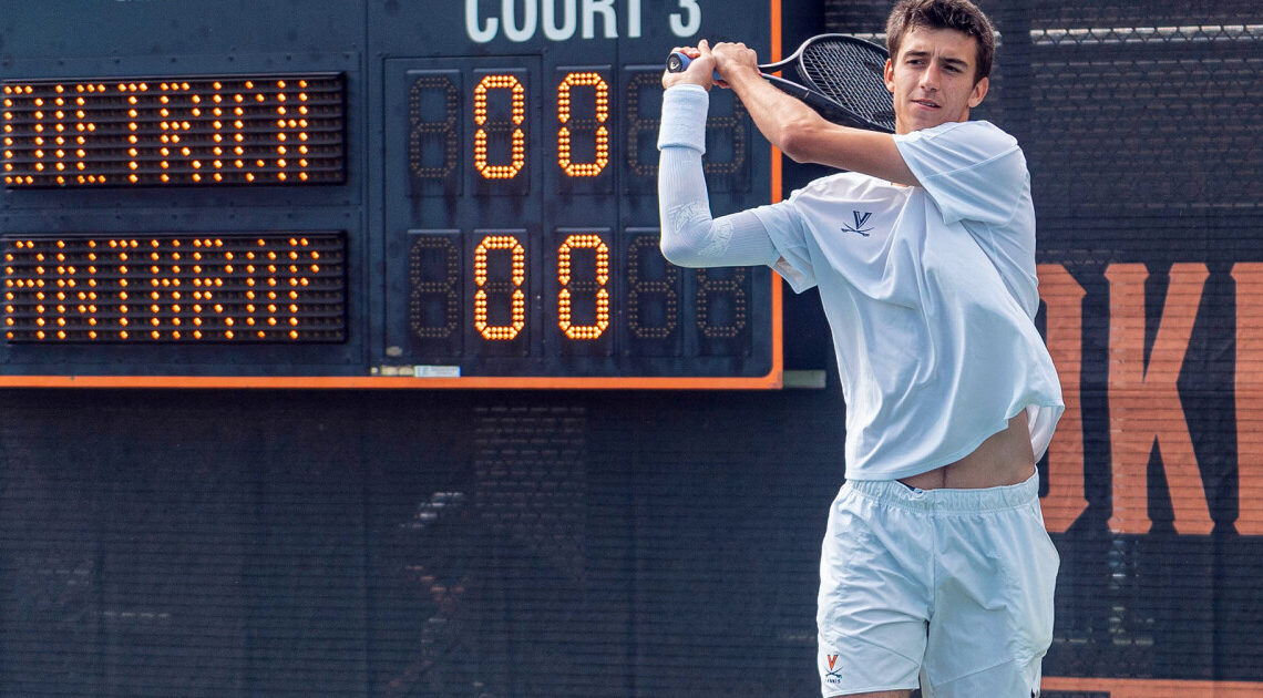 Virginia Men's Tennis | Dylan Dietrich Falls in NCAA Singles Round of 16