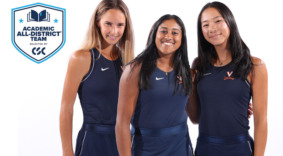 Virginia Women's Tennis | Three Cavaliers Named to the CSC Academic All-District Team