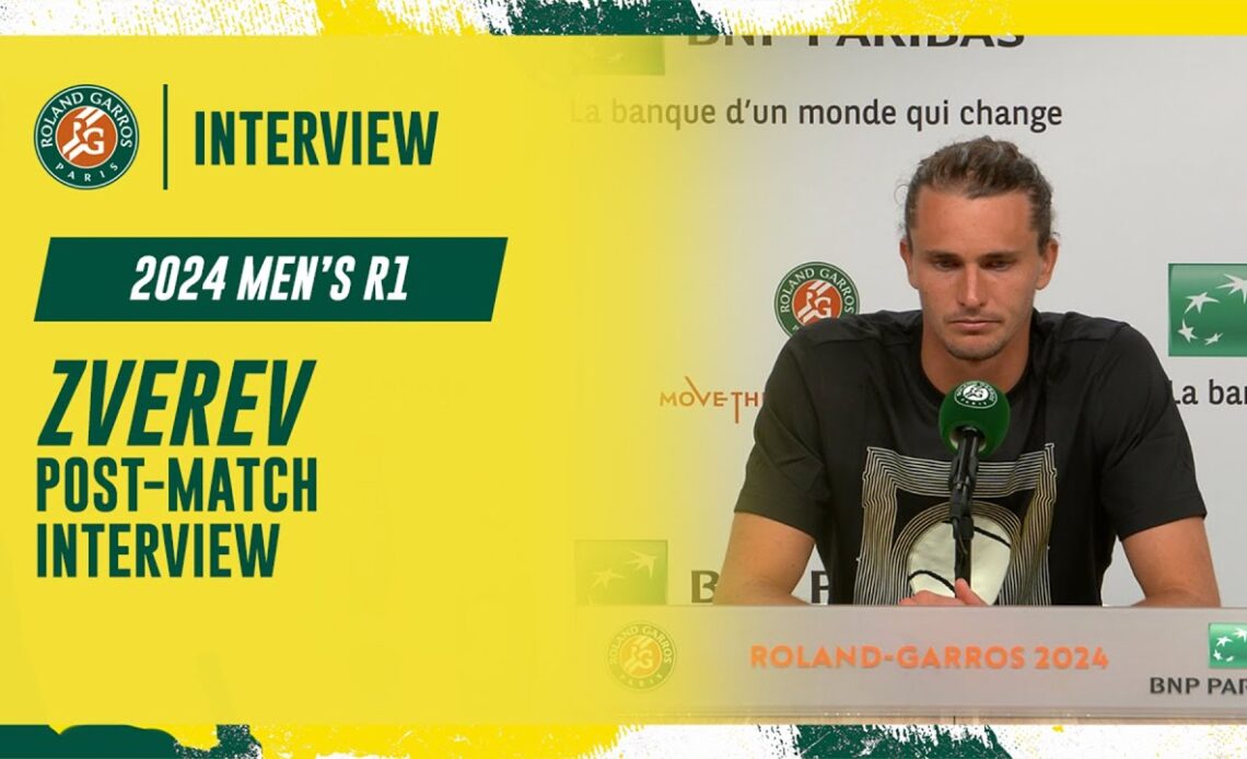 Zverev Round 1 post-match interview | Roland-Garros 2024