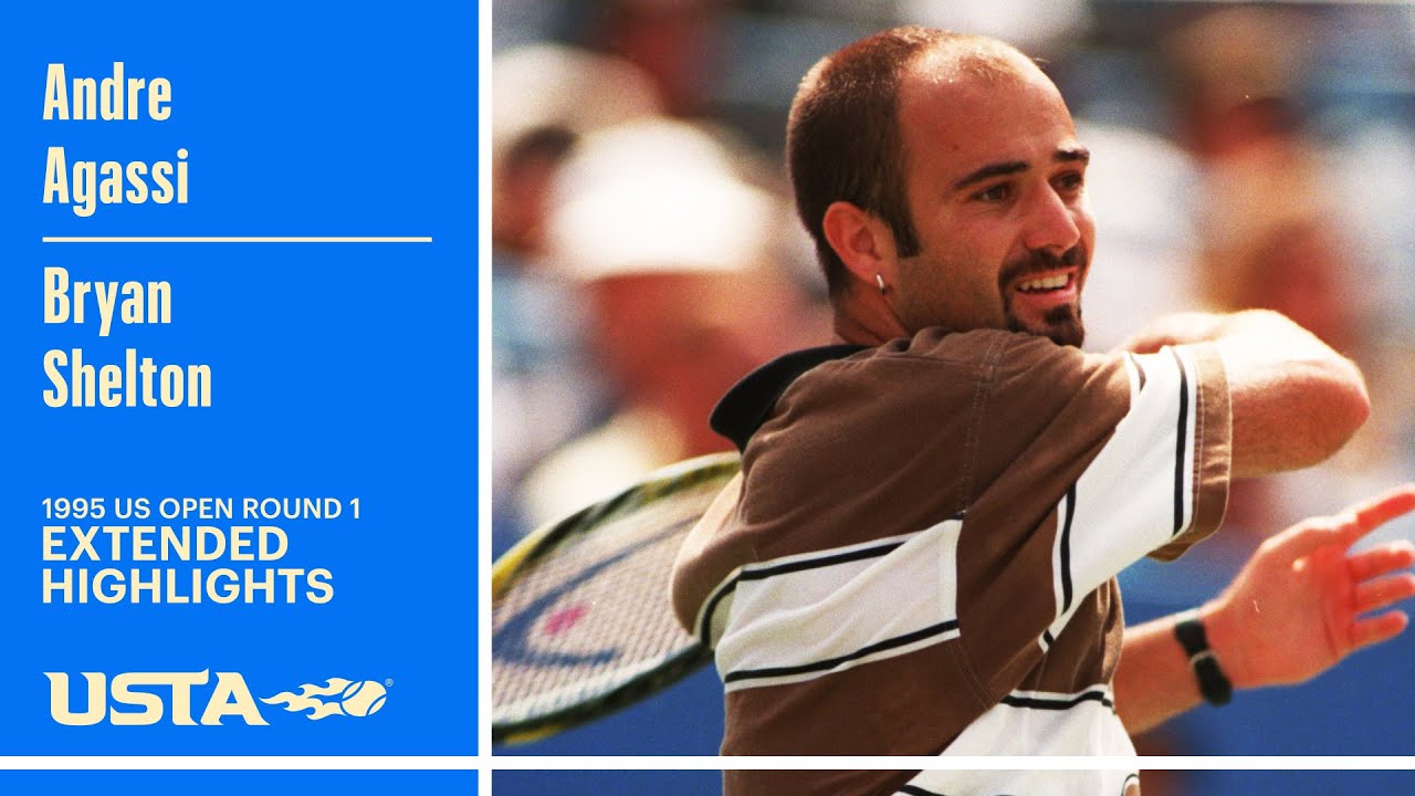 Andre Agassi vs. Bryan Shelton Extended Highlights | 1995 US Open Round 1