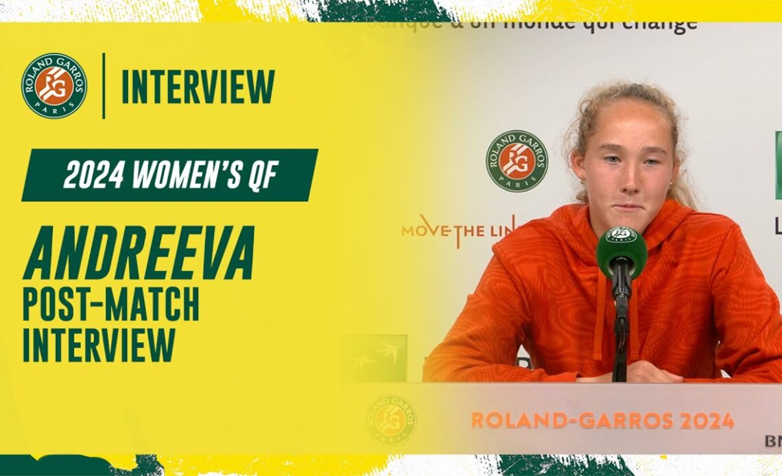 Andreeva Quarter-final post-match interview | Roland-Garros 2024