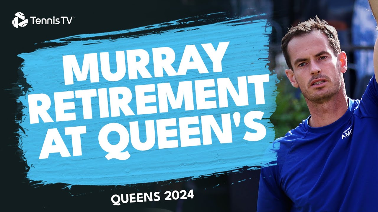 Andy Murray Retires With Back Injury 😢 | Queen's 2024