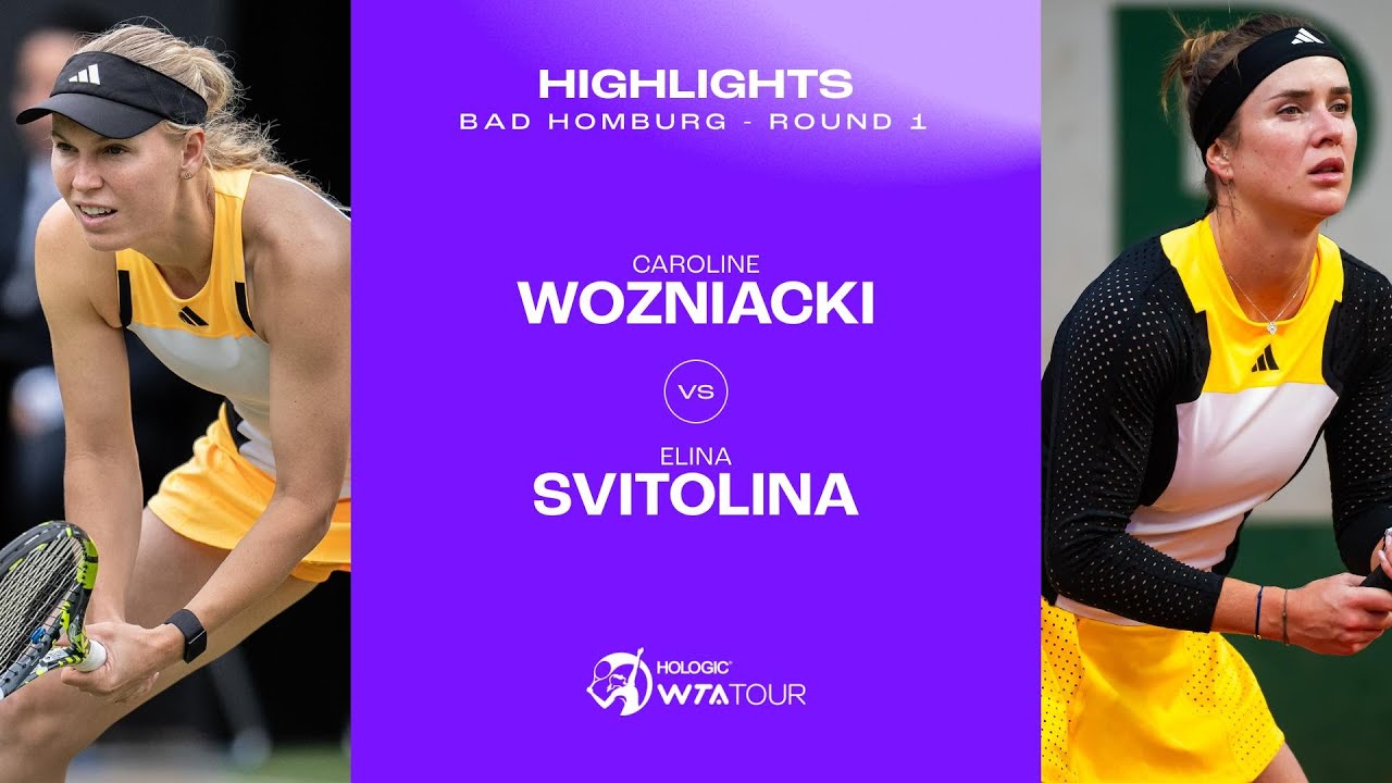 Caroline Wozniacki vs. Elina Svitolina | 2024 Bad Homburg Round 1 | WTA Match Highlights