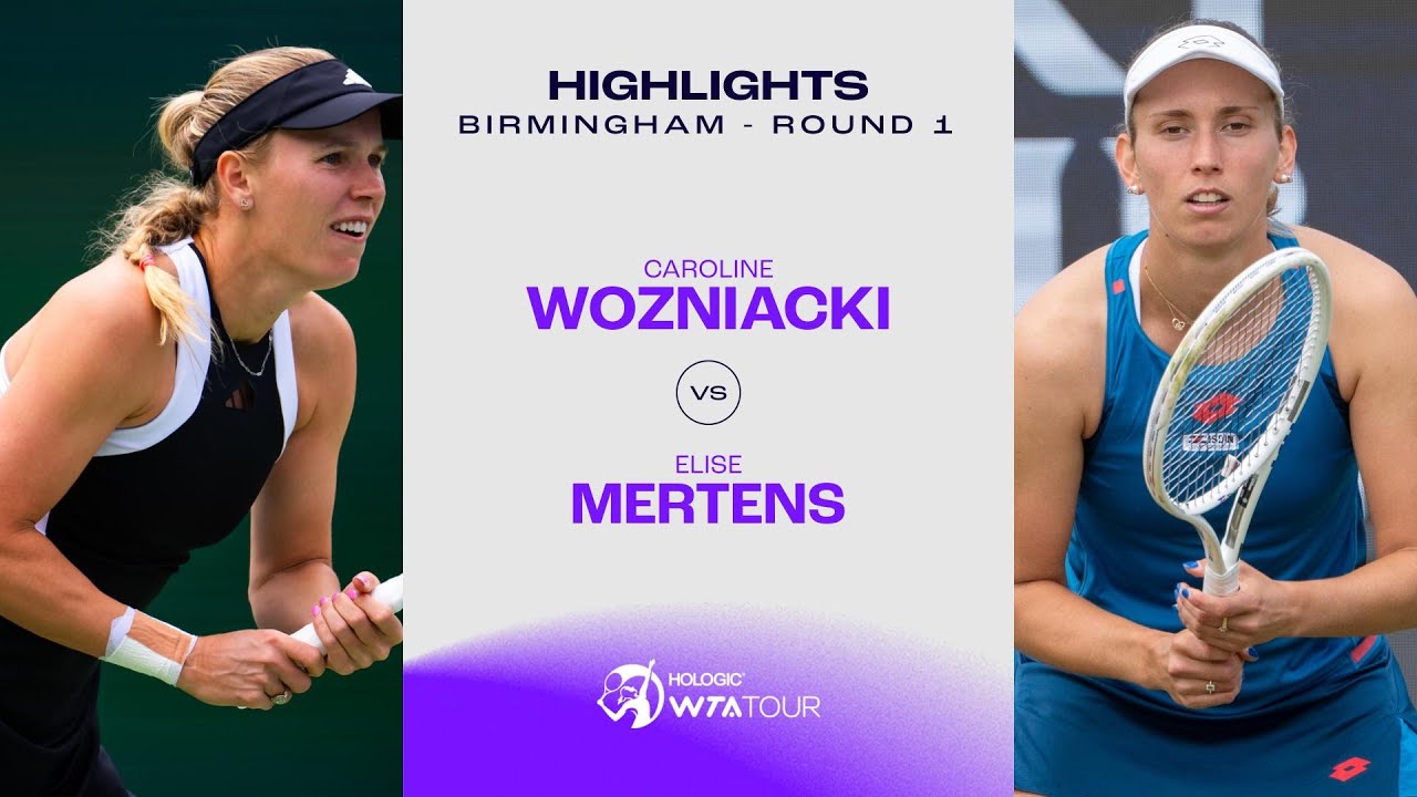 Caroline Wozniacki vs. Elise Mertens | 2024 Birmingham Round 1 | WTA Match Highlights