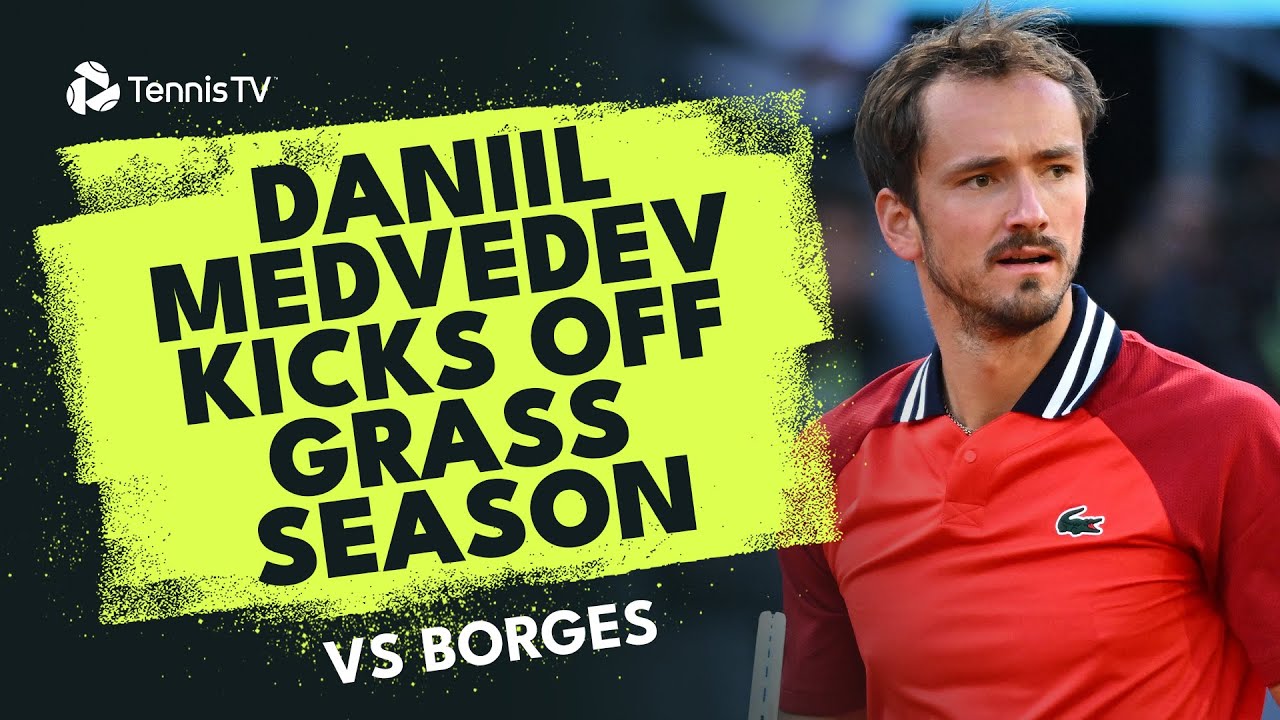 Daniil Medvedev Begins 2024 Grass Season vs Borges | Halle 2024 Highlights