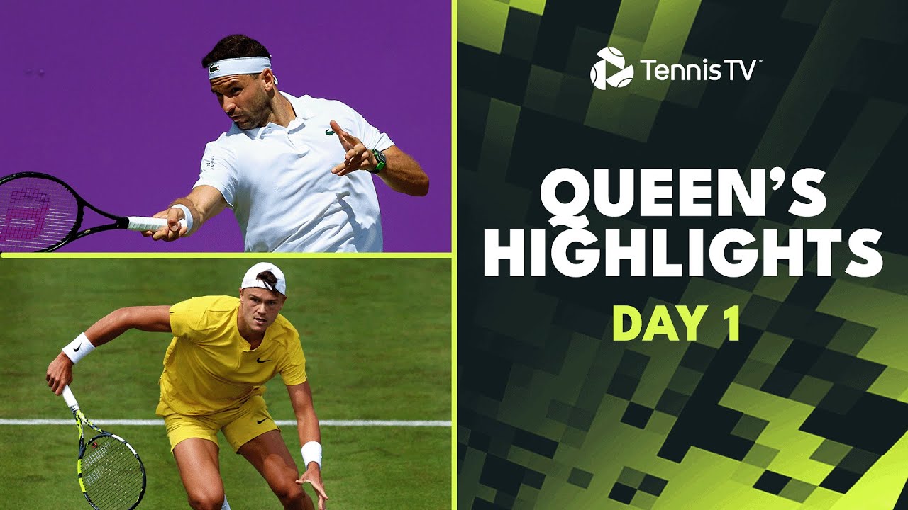 Dimitrov Faces Mannarino; Rune Against Thompson, Tiafoe & Norrie In Action | Queen's Highlights 2024