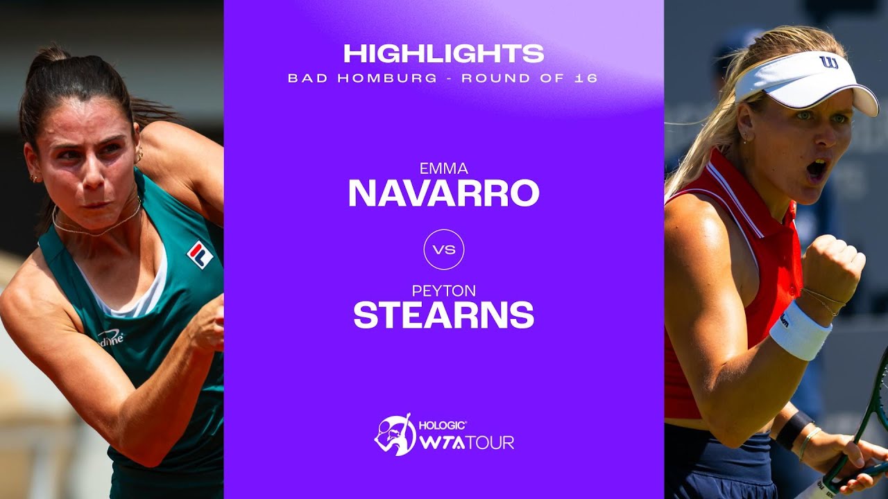 Emma Navarro vs. Peyton Stearns | 2024 Bad Homburg Round of 16 | WTA Match Highlights