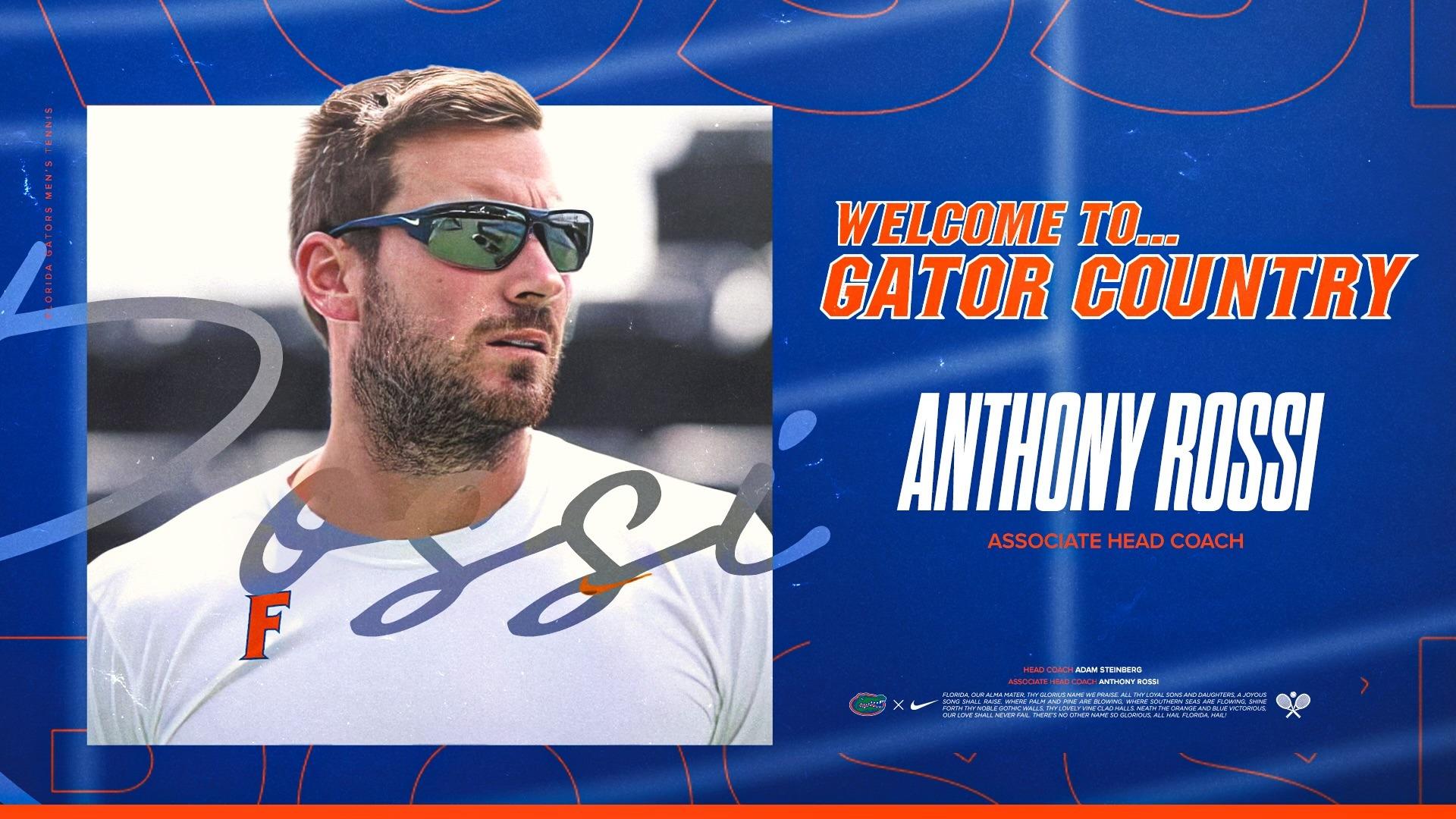 Florida Hires Anthony Rossi as Men's Tennis Associate Head Coach