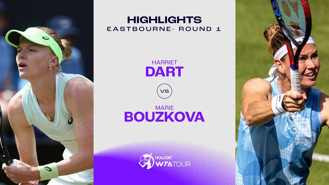 Harriet Dart vs. Marie Bouzkova | 2024 Eastbourne Round 1 | WTA Match Highlights