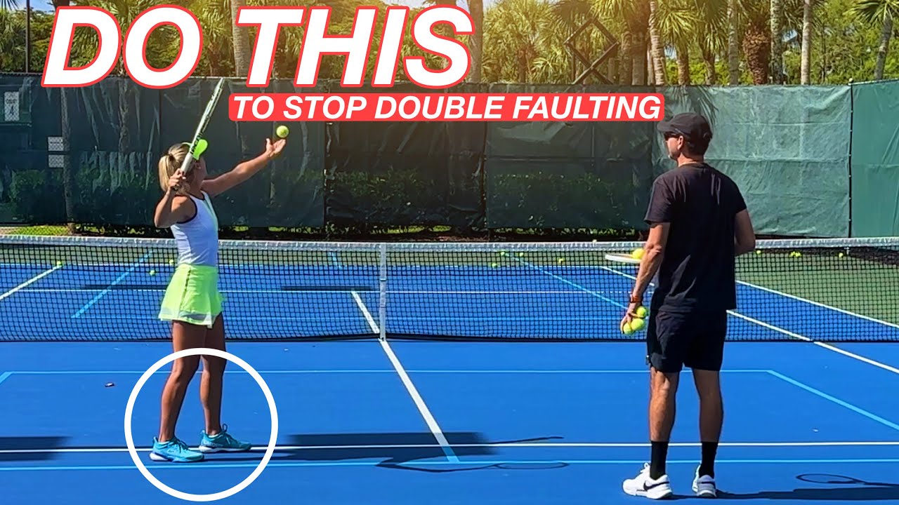 How to Stop Double Faulting feat WTA Pro Ema Burgic @TennisWithEma