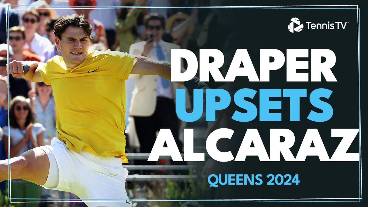 Jack Draper Upsets Defending Champ Carlos Alcaraz! | Queens Highlights 2024