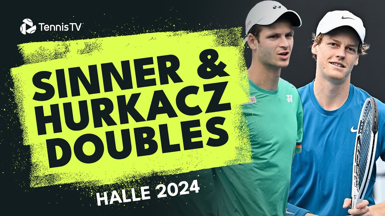 Jannik Sinner & Hubert Hurkacz Play Doubles Together | Halle 2024 Match Highlights