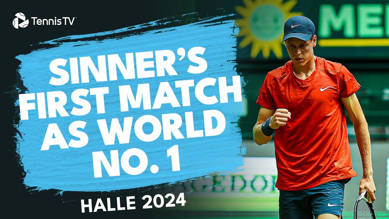 Jannik Sinner's First Match As World No.1 vs Tallon Griekspoor | Halle 2024 Highlights