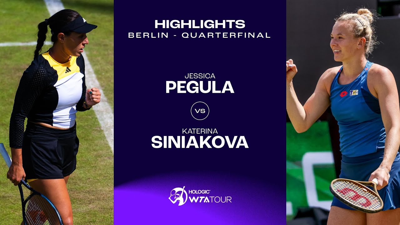 Jessica Pegula vs. Katerina Siniakova  2024 Berlin Quarterfinal | WTA Match Highlights