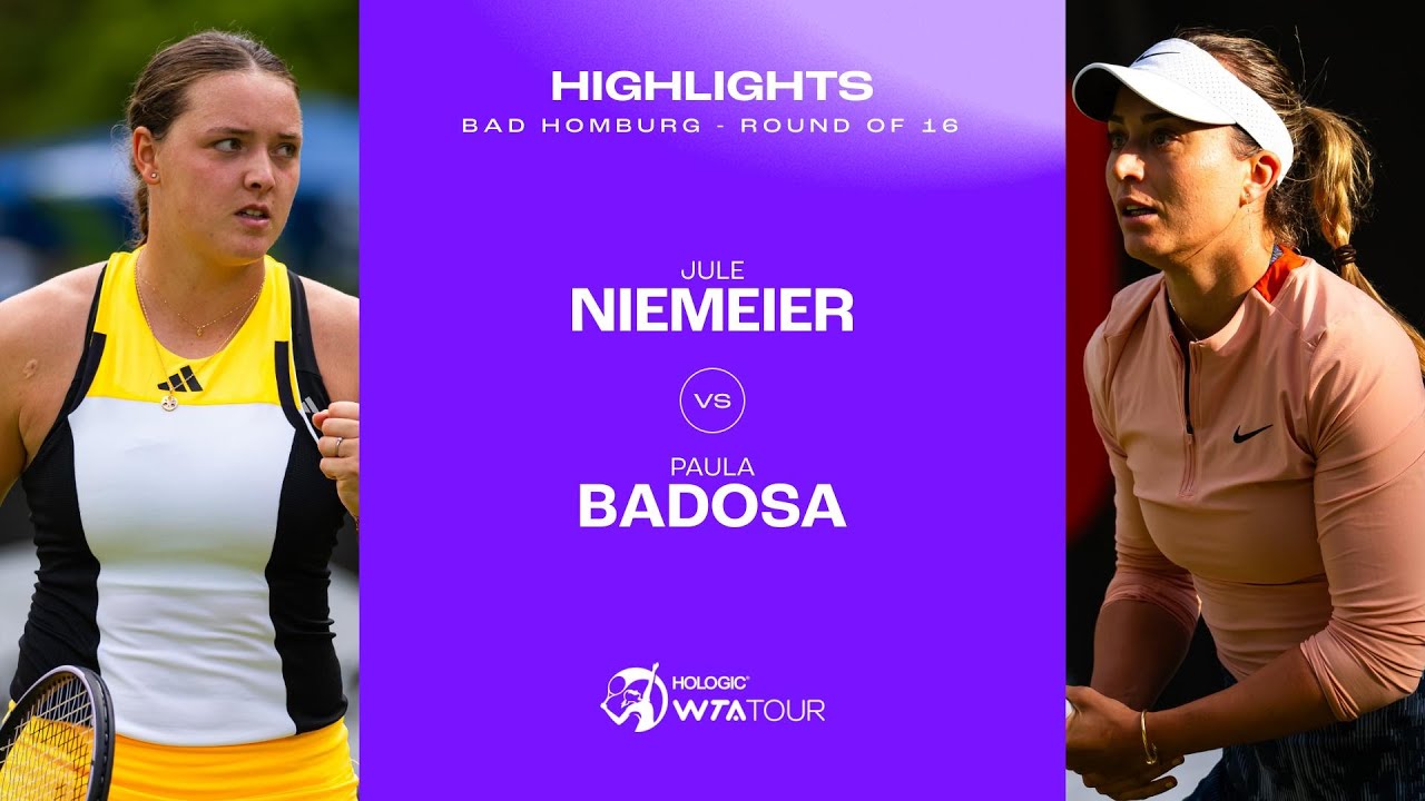 Jule Niemeier vs. Paula Badosa | 2024 Bad Homburg Round of 16 | WTA Match Highlights