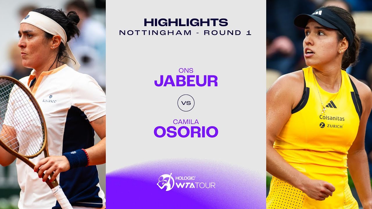 Ons Jabeur vs. Camila Osorio | 2024 Nottingham Round 1 | WTA Match Highlights
