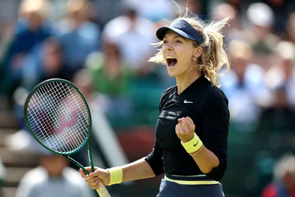 [3] Katie Boulter d. [WC] Emma Raducanu 6-7(13), 6-3, 6-4, Nottingham SF (3:13). The all-British semifinal was postponed overnight after the first set (the longest regular tiebreak of 2024 so far); Boulter recovered to win her second epic of the week.