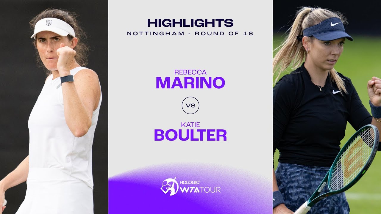 Rebecca Marino vs. Katie Boulter | 2024 Nottingham Round of 16 | WTA Match Highlights