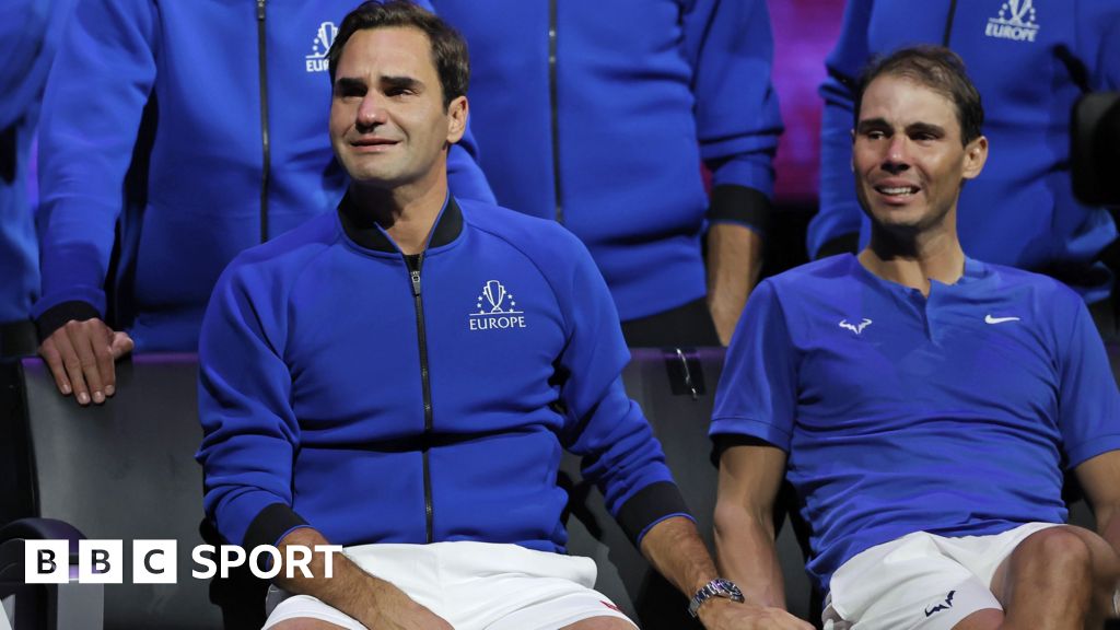 Andy Murray (left) and Roger Federer