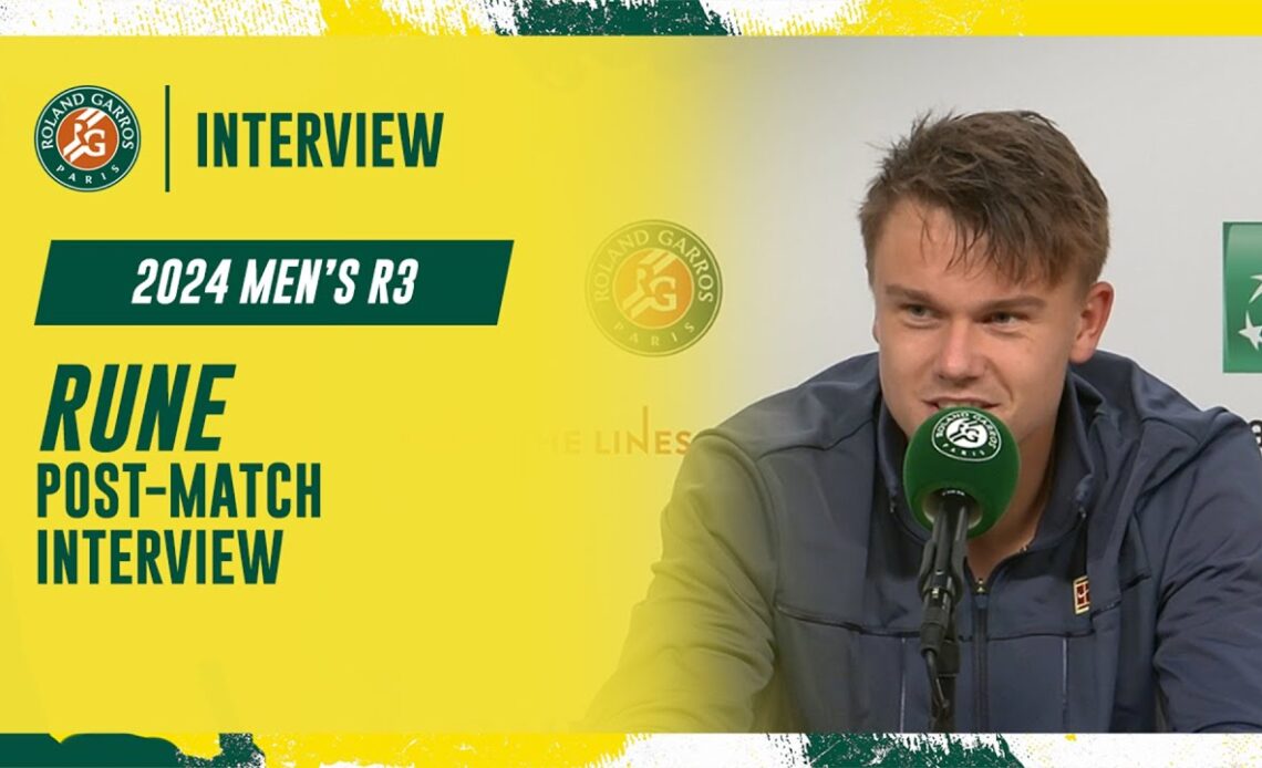 Rune Round 3 post-match interview | Roland-Garros 2024