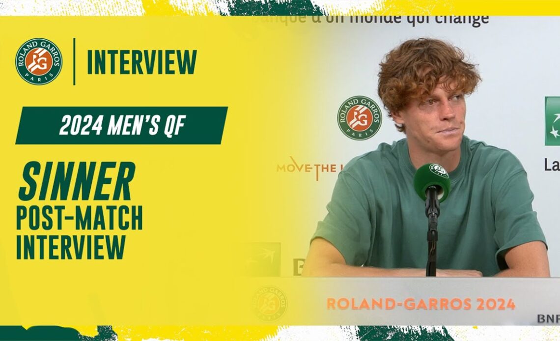 Sinner Quarter-final post-match interview | Roland-Garros 2024