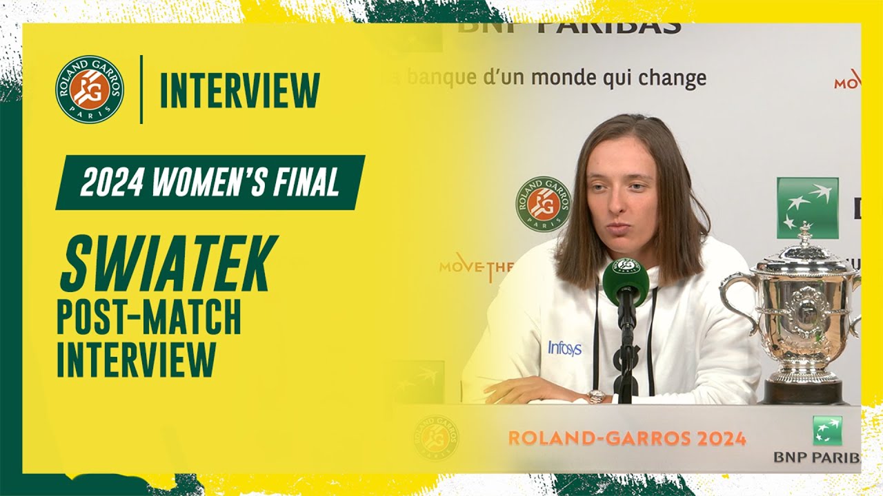 Swiatek Final post-match interview | Roland-Garros 2024
