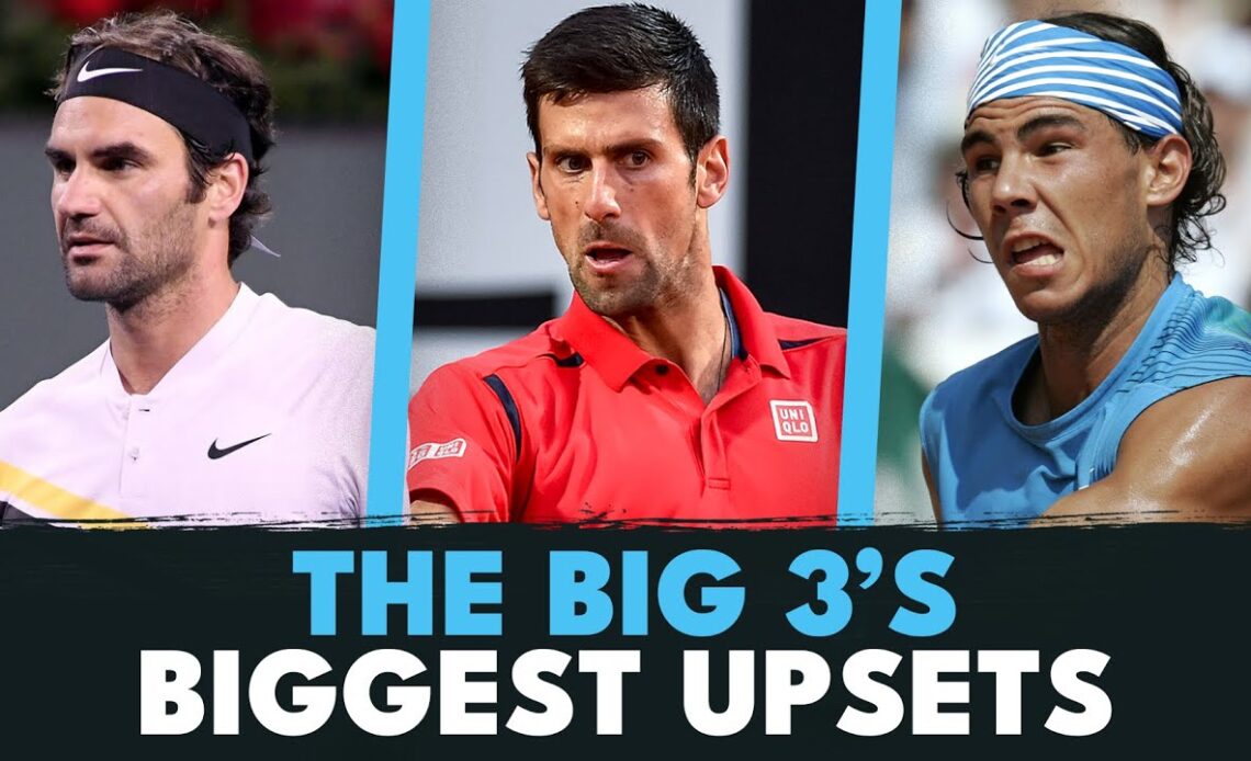 The Big 3's BIGGEST Upsets 😳 | Federer, Nadal & Djokovic's Most Surprising Losses On The ATP Tour