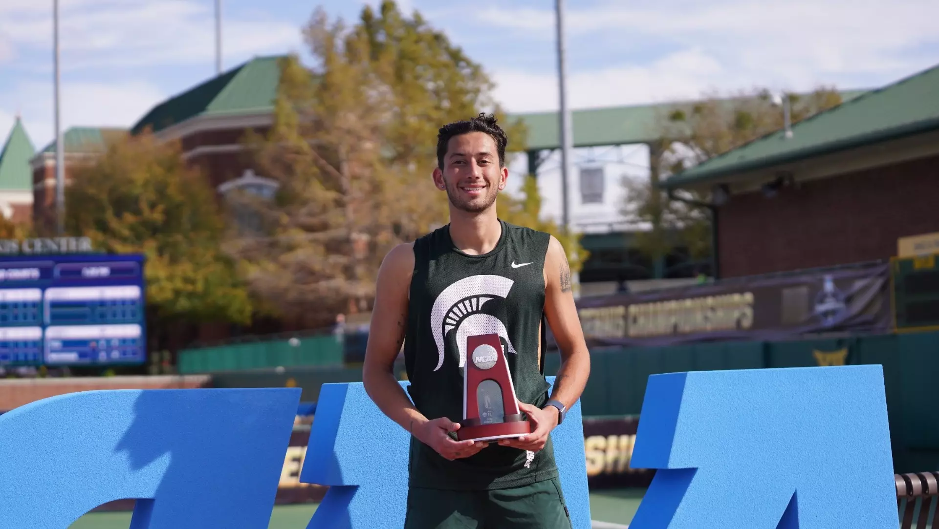 Ozan Baris 2024 NCAA National Runner-Up trophy